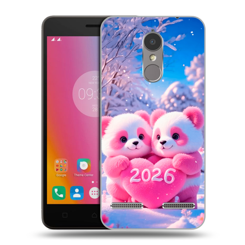 Силиконовый чехол на Lenovo K6 с принтом Новый год Силиконовый чехол на Lenovo K6 с принтом Новый год