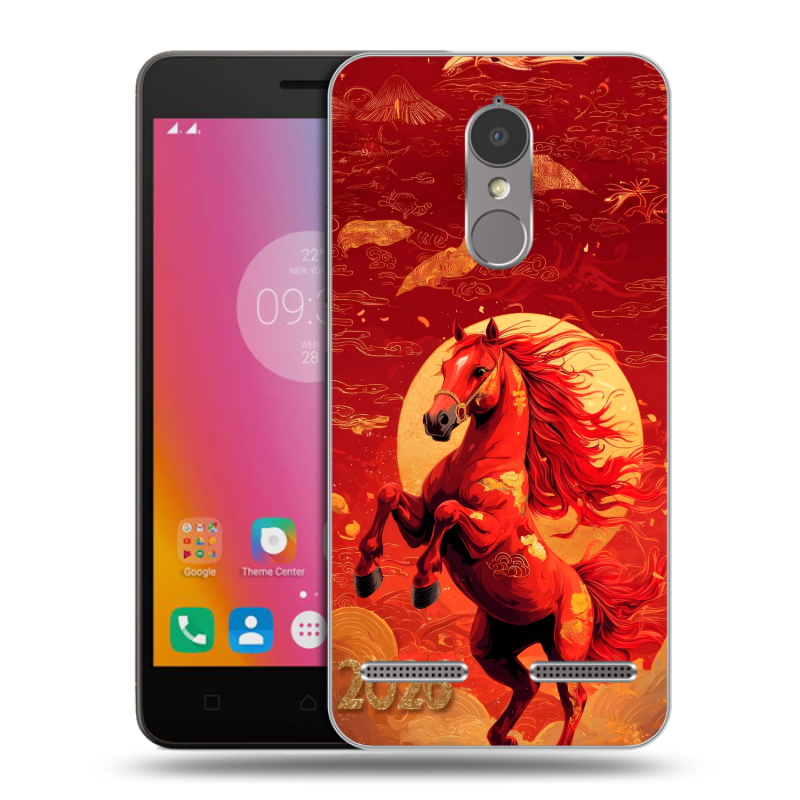 Силиконовый чехол на Lenovo K6 с принтом Новый год Силиконовый чехол на Lenovo K6 с принтом Новый год