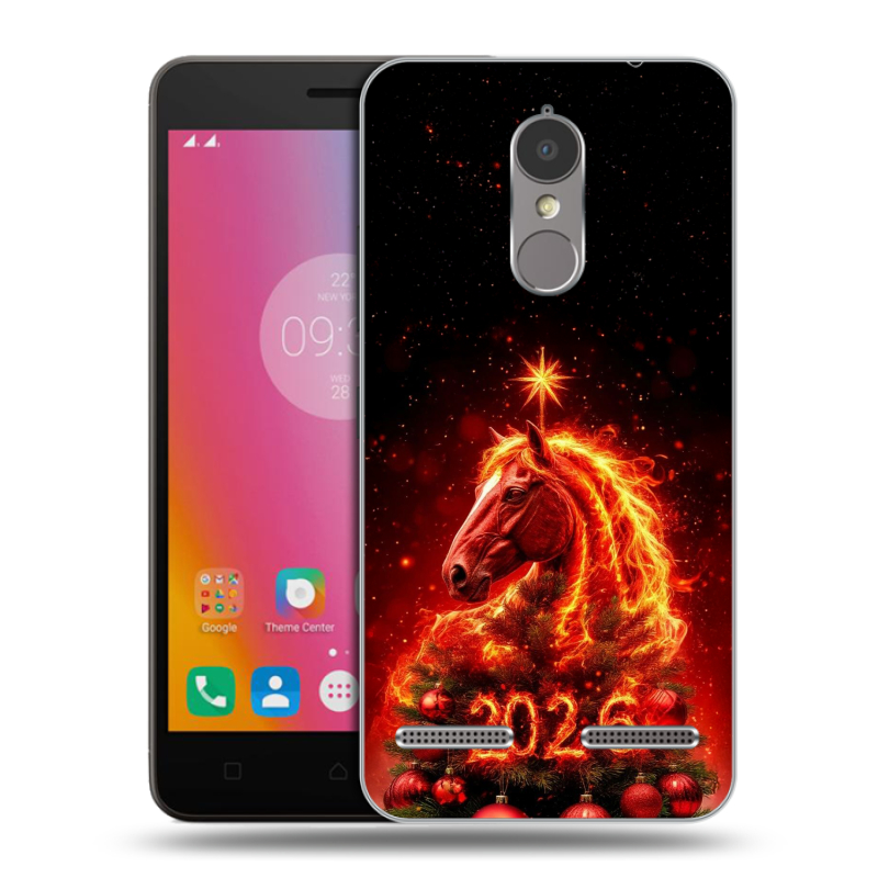 Пластиковый чехол на Lenovo K6 с принтом Новый год Пластиковый чехол на Lenovo K6 с принтом Новый год