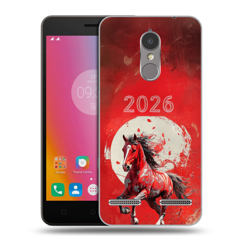 Силиконовый чехол на Lenovo K6 с принтом Новый год Силиконовый чехол на Lenovo K6 с принтом Новый год