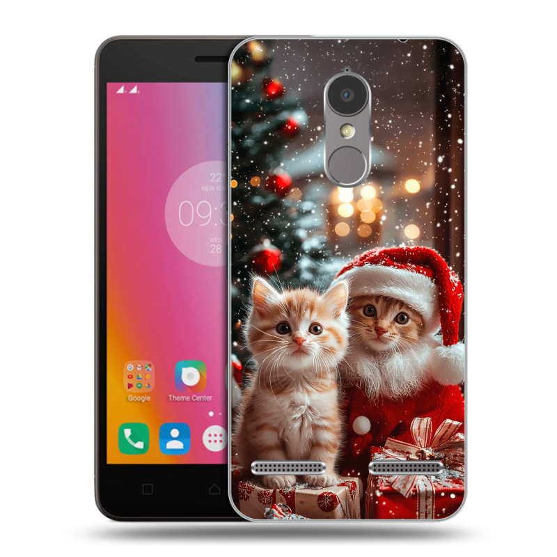 Силиконовый чехол на Lenovo K6 с принтом Новый год Силиконовый чехол на Lenovo K6 с принтом Новый год