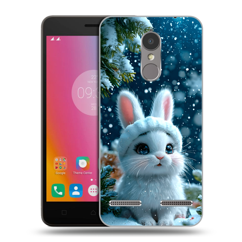 Силиконовый чехол на Lenovo K6 с принтом Новый год Силиконовый чехол на Lenovo K6 с принтом Новый год