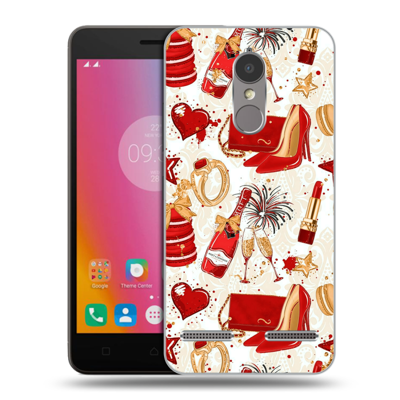 Пластиковый чехол на Lenovo K6 с принтом Новый год Пластиковый чехол на Lenovo K6 с принтом Новый год