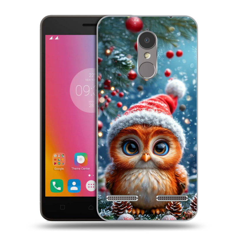 Пластиковый чехол на Lenovo K6 с принтом Новый год Пластиковый чехол на Lenovo K6 с принтом Новый год