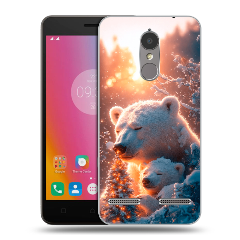 Пластиковый чехол на Lenovo K6 с принтом Новый год Пластиковый чехол на Lenovo K6 с принтом Новый год