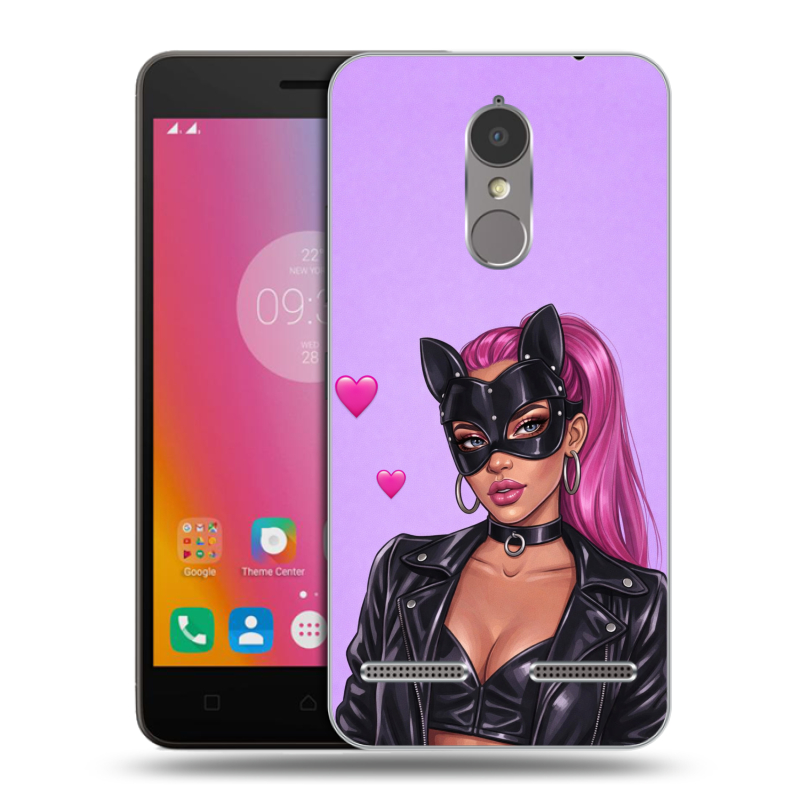 Пластиковый чехол на Lenovo K6 с принтом женский Пластиковый чехол на Lenovo K6 с принтом женский