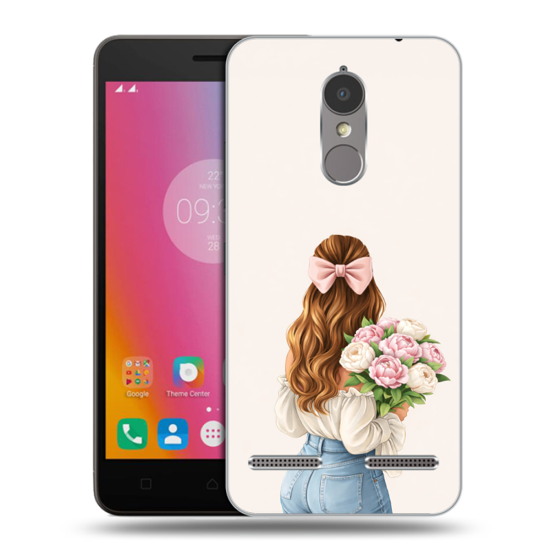 Силиконовый чехол на Lenovo K6 с принтом женский Силиконовый чехол на Lenovo K6 с принтом женский