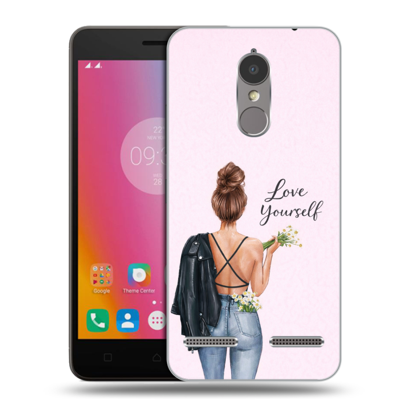 Пластиковый чехол на Lenovo K6 с принтом женский Пластиковый чехол на Lenovo K6 с принтом женский