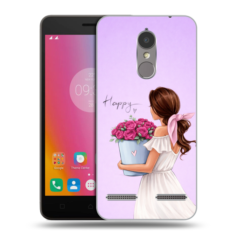 Пластиковый чехол на Lenovo K6 с принтом женский Пластиковый чехол на Lenovo K6 с принтом женский
