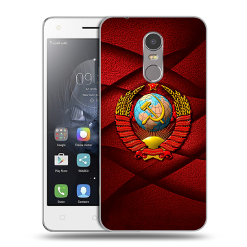 Силиконовый чехол на Lenovo K6 Note с принтом Герб СССР