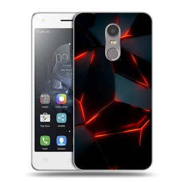 Силиконовый чехол на Lenovo K6 Note с принтом Яркие абстракции