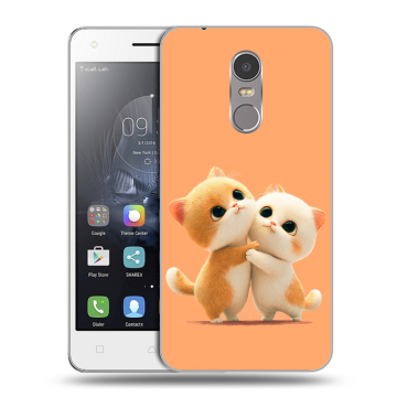 Силиконовый чехол на Lenovo K6 Note с принтом Милые котики