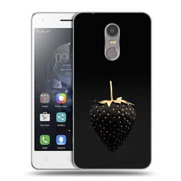 Силиконовый чехол на Lenovo K6 Note с принтом Черная клубника