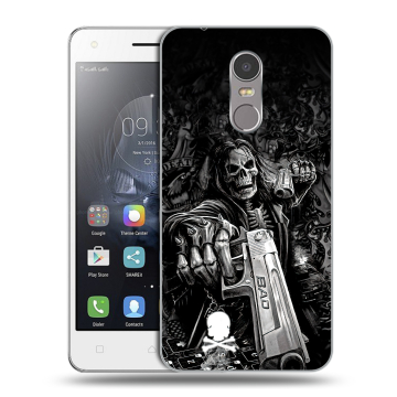Силиконовый чехол на Lenovo K6 Note с принтом Скелет
