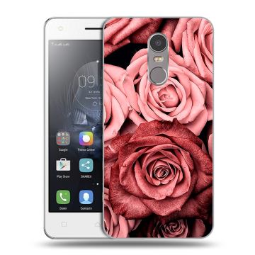 Силиконовый чехол на Lenovo K6 Note с принтом Цветы розы