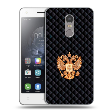Силиконовый чехол на Lenovo K6 Note с принтом Герб России принт