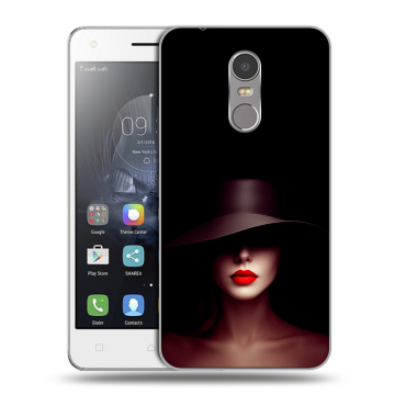 Силиконовый чехол на Lenovo K6 Note с принтом Девушка в шляпе