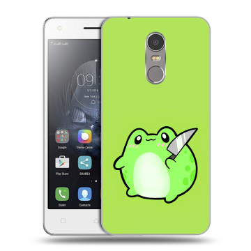 Силиконовый чехол на Lenovo K6 Note с принтом Лягушенок