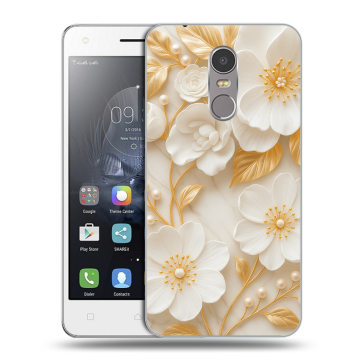 Силиконовый чехол на Lenovo K6 Note с принтом Цветы