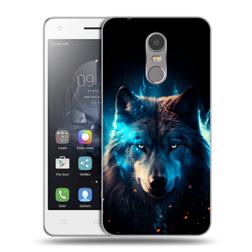 Силиконовый чехол на Lenovo K6 Note с принтом Волк ночной Силиконовый чехол на Lenovo K6 Note с принтом Волк ночной
