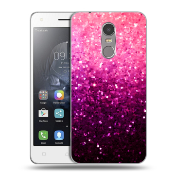 Силиконовый чехол на Lenovo K6 Note с принтом Блестки