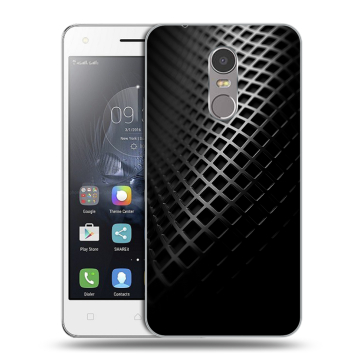 Силиконовый чехол на Lenovo K6 Note с принтом Текстура металла