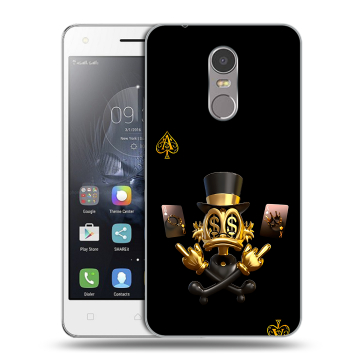 Силиконовый чехол на Lenovo K6 Note с принтом Золотой скрудж макдак Силиконовый чехол на Lenovo K6 Note с принтом Золотой скрудж макдак