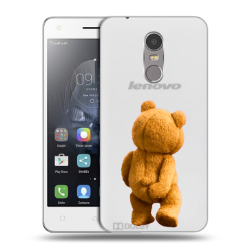 Силиконовый чехол на Lenovo K6 Note с принтом Медведь