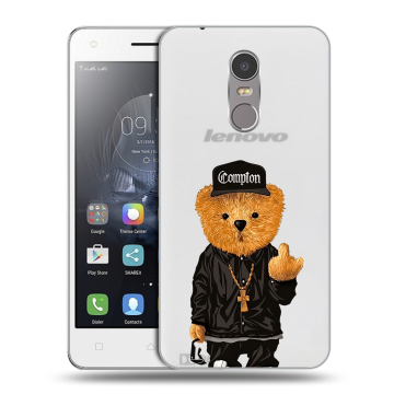 Силиконовый чехол на Lenovo K6 Note с принтом Плюшевый медведь
