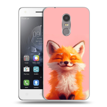 Силиконовый чехол на Lenovo K6 Note с принтом милая лиса