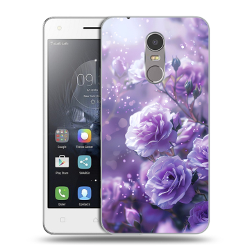 Силиконовый чехол на Lenovo K6 Note с принтом Розы цветы