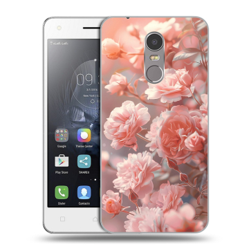 Силиконовый чехол на Lenovo K6 Note с принтом Розовые розы
