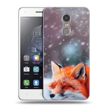 Силиконовый чехол на Lenovo K6 Note с принтом лиса