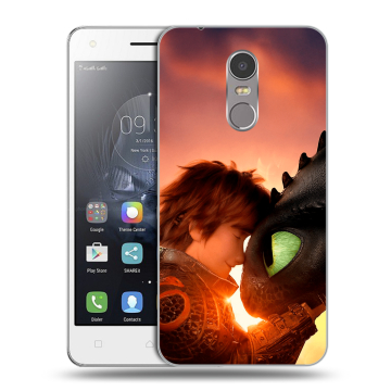 Силиконовый чехол на Lenovo K6 Note с принтом Как приручить дракона