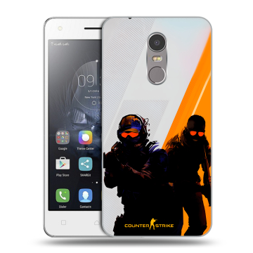 Силиконовый чехол на Lenovo K6 Note с принтом Контер страйк Counter strike