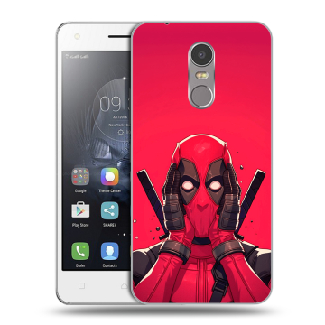 Силиконовый чехол на Lenovo K6 Note с принтом Дедпул Deadpool