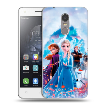 Силиконовый чехол на Lenovo K6 Note с принтом Холодное сердце Frozen