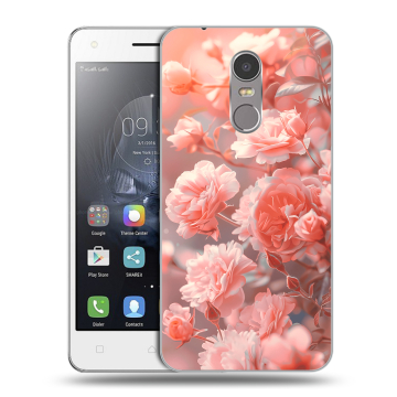 Силиконовый чехол на Lenovo K6 Note с принтом Розы цветы