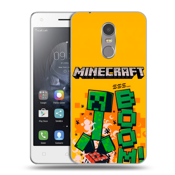 Силиконовый чехол на Lenovo K6 Note с принтом Майнкрафт Minecraft