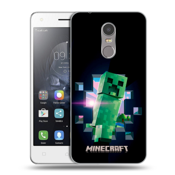 Силиконовый чехол на Lenovo K6 Note с принтом Майнкрафт Minecraft