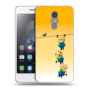 Силиконовый чехол на Lenovo K6 Note с принтом Миньоны