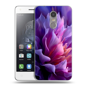 Силиконовый чехол на Lenovo K6 Note с принтом женский цветы