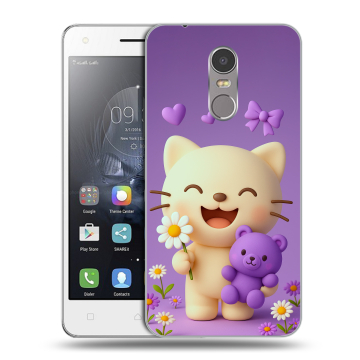 Силиконовый чехол на Lenovo K6 Note с принтом для девочек