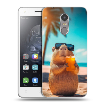 Силиконовый чехол на Lenovo K6 Note с принтом Капибара Силиконовый чехол на Lenovo K6 Note с принтом Капибара