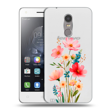 Силиконовый чехол на Lenovo K6 Note с принтом Цветы Силиконовый чехол на Lenovo K6 Note с принтом Цветы