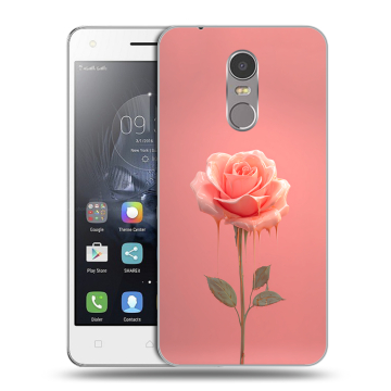 Силиконовый чехол на Lenovo K6 Note с принтом Розовая роза Силиконовый чехол на Lenovo K6 Note с принтом Розовая роза