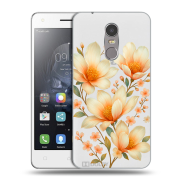 Силиконовый чехол на Lenovo K6 Note с принтом Цветы Силиконовый чехол на Lenovo K6 Note с принтом Цветы
