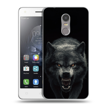 Силиконовый чехол на Lenovo K6 Note с принтом Волк
