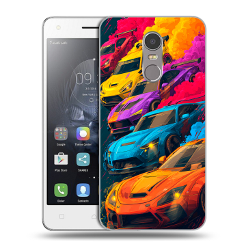 Силиконовый чехол на Lenovo K6 Note с принтом Тачки Силиконовый чехол на Lenovo K6 Note с принтом Тачки