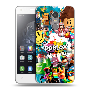 Силиконовый чехол на Lenovo K6 Note с принтом Roblox Роблокс